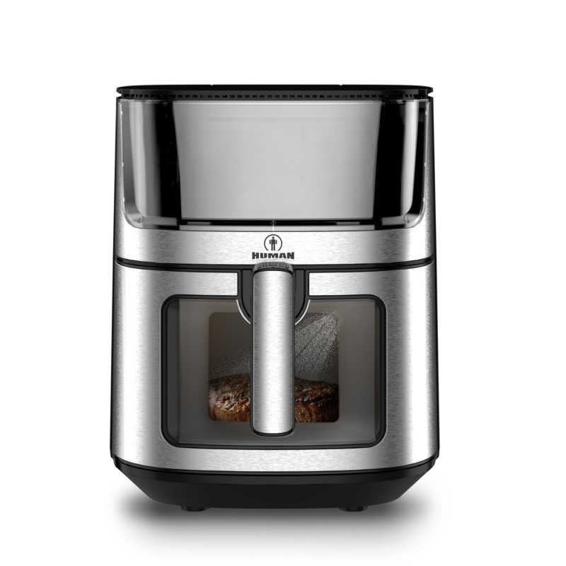 Human TTAF-760AZTT Steam Air Fryer με τζάμι 1800W 8L 